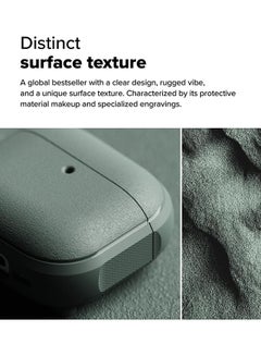 Ringke Onyx Magnetic for AirPods 4 Case, Firm Grip Shockproof Heavy Duty Durable Cover Compatible with Magsafe Charger for AirPods 4th Generation- Sage Green  - Image 3