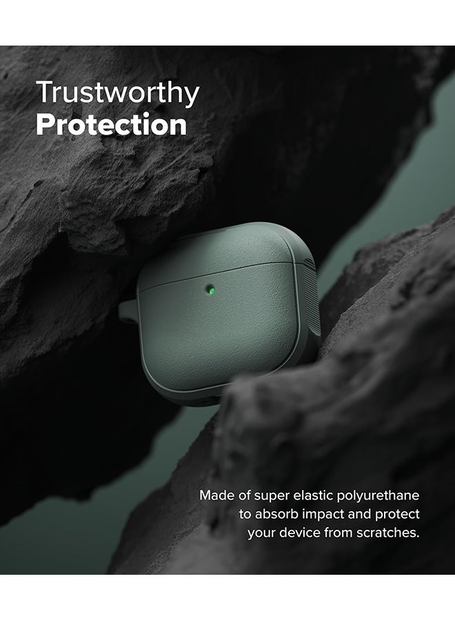 Ringke Onyx Magnetic for AirPods 4 Case, Firm Grip Shockproof Heavy Duty Durable Cover Compatible with Magsafe Charger for AirPods 4th Generation- Sage Green  - Image 4