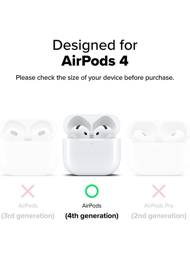 Ringke Onyx Magnetic for AirPods 4 Case, Firm Grip Shockproof Heavy Duty Durable Cover Compatible with Magsafe Charger for AirPods 4th Generation- Sage Green  - Image 2