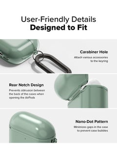 Ringke Air Case for AirPods 4 Case, Sparkle Bling Minimalistic Sleek Lightweight Flexible Anti-Scratch TPU Cover for AirPods 4th Generation (2024)- Green  - Image 5