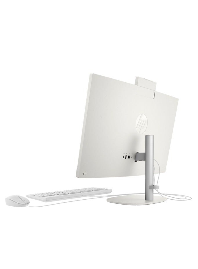 HP ProOne 245 G10 All-in-one With 23.8 Inch FULL HD (1920x1080) Display, AMD Ryzen 7-7730U Processor/16GB Ram/1TB SSD/Windows 11 PRO/ AMD Radeon Graphics/ Wired keyboard & Mouse English/Arabic White  - Image 4