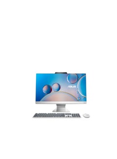 ASUS A3 Series - A3402 All in One PC With 23.8 Inch FULL HD (1920x1080) Display,Intel Core i7-1355U Processor/ 16GB RAM DDR5/ 1TB SSD/Windows 11 Pro/ English/Arabic White  - Image 1