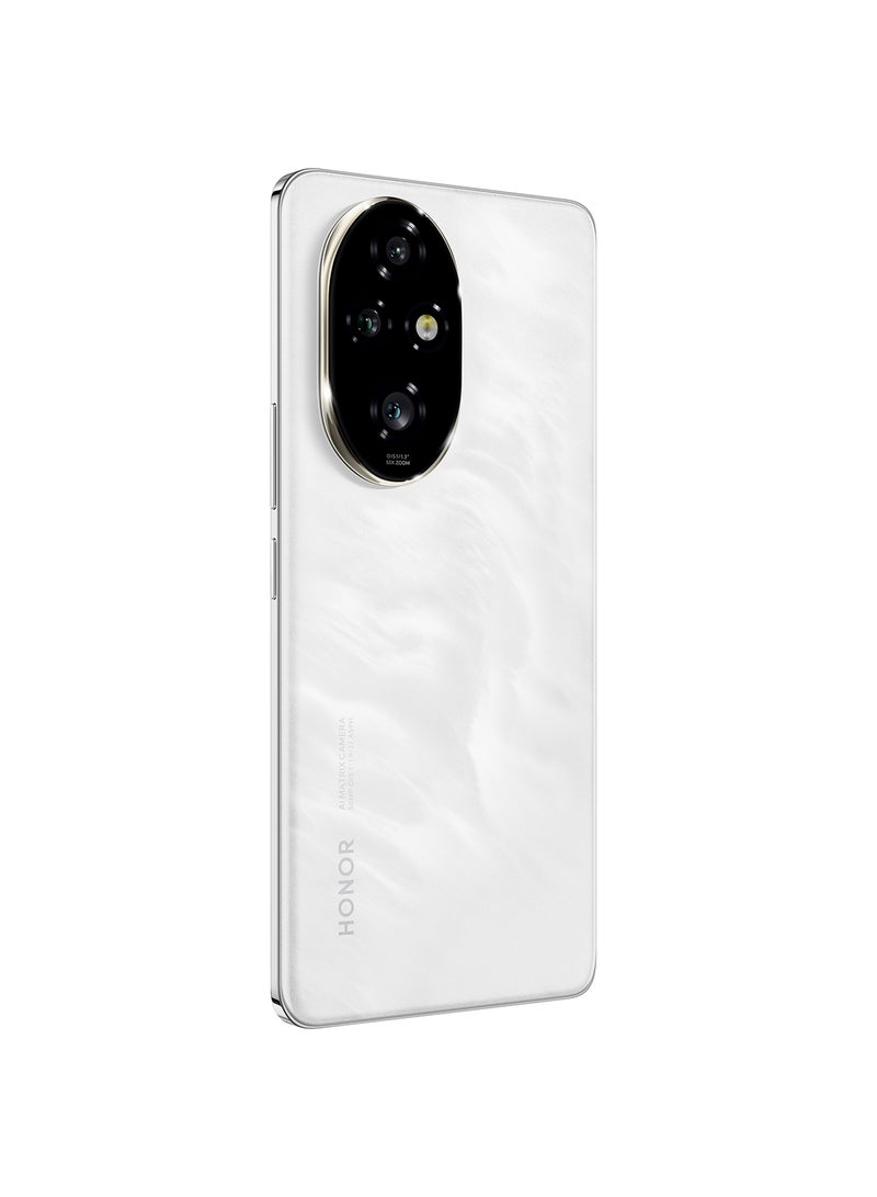 Honor - 200 Pro Moonlight White 5G Dual SIM 12GB RAM 512GB With Free TWS Open-Ear Earbuds + 12 Month Screen Protection - Middle East Version - Image 1