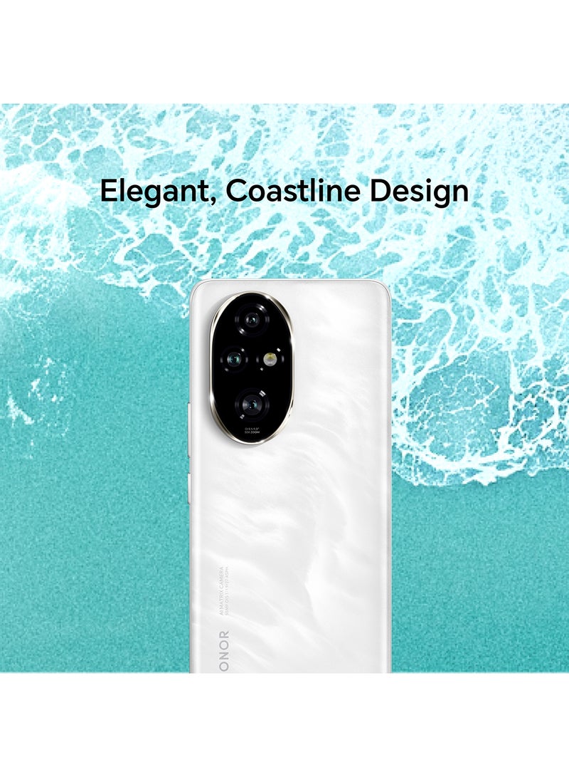 Honor - 200 Pro Moonlight White 5G Dual SIM 12GB RAM 512GB With Free TWS Open-Ear Earbuds + 12 Month Screen Protection - Middle East Version - Image 1
