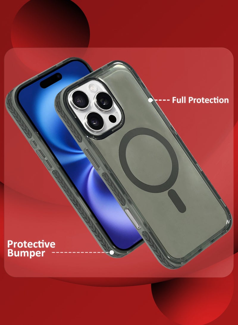 مارجون (لـ iPhone 16 Pro Max) غلاف واقي شفاف من 3 عبوات من مادة PC الصلبة مع مغناطيس ماغسيف، غلاف قوي مضاد للصدمات - Image 2