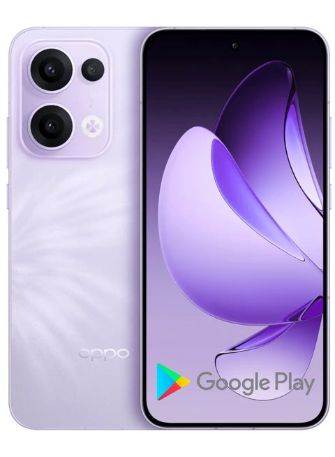 Reno 13 Mobile 12GB+256GB Butterfly Purple features a 6.7-inch FHD+ AMOLED display with a 120Hz refresh rate, a 240Hz touch sampling rate, a 2,160Hz PWM dimming rate, Mediatek Dimensity 8350 chipset with Google play Chinese version