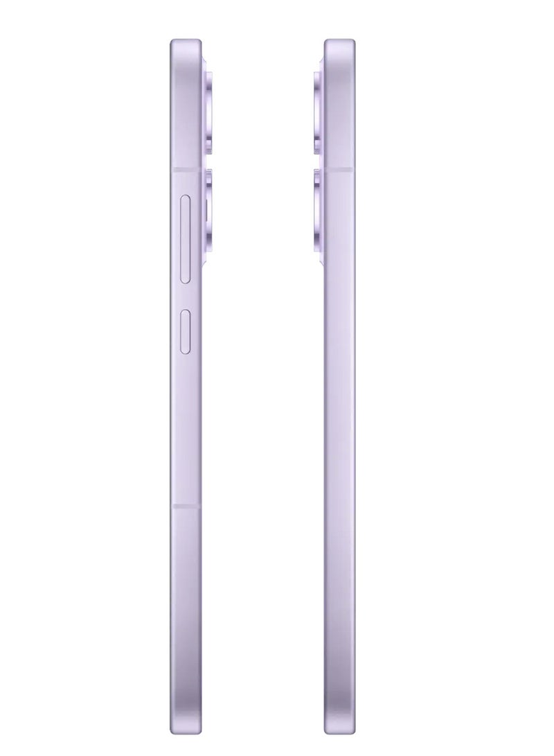 OPPO - Reno 13 Mobile 12GB+256GB Butterfly Purple features a 6.7-inch FHD+ AMOLED display with a 120Hz refresh rate, a 240Hz touch sampling rate, a 2,160Hz PWM dimming rate, Mediatek Dimensity 8350 chipset with Google play Chinese version - Image 1