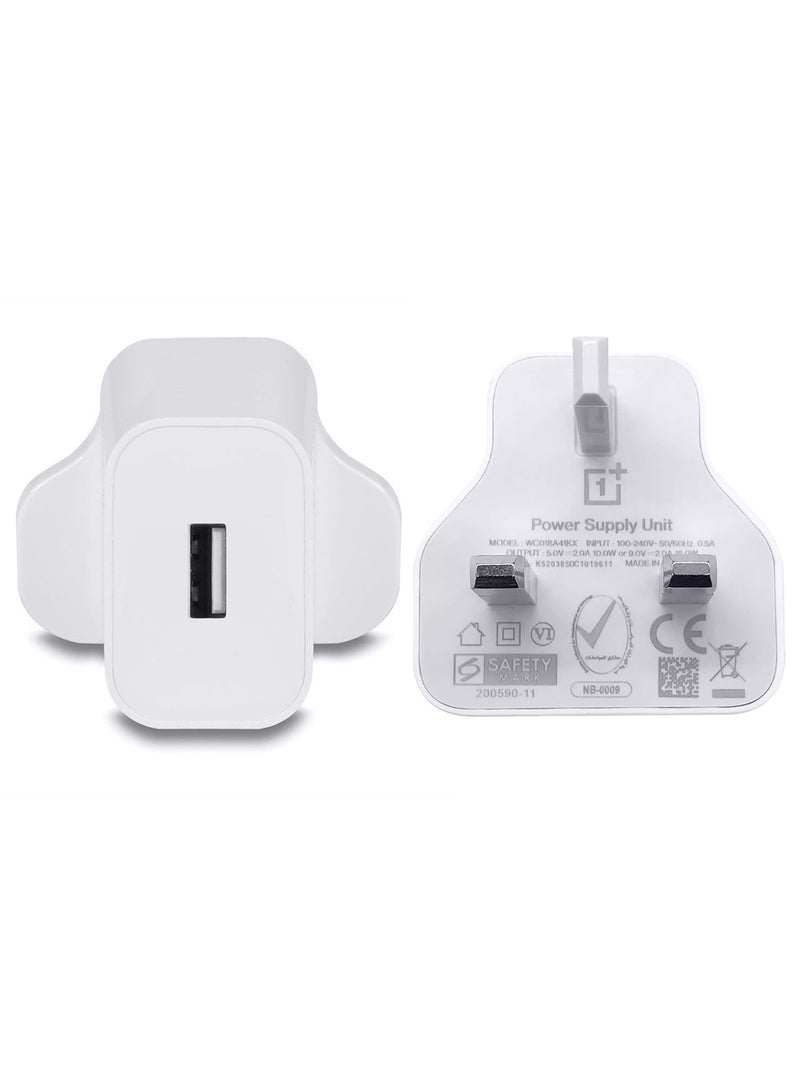 MARGOUN Warp Charger 18W UK Adapter USB-A to Type C USB Cable Kit UK White - Image 2