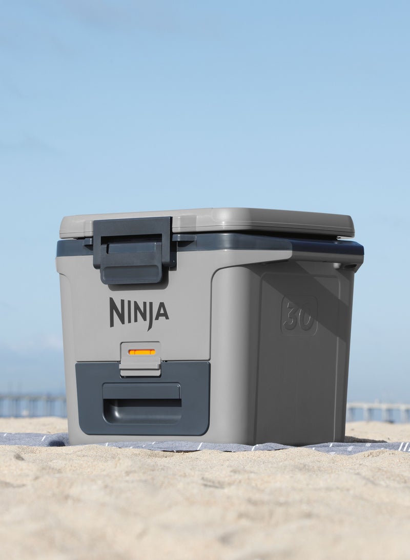 نينجا Ninja FrostVault Hard Cooler 28L, Premium Heavy-Duty Insulated Cool Box, FB131UKGY Grey 28Liters  - Image 5