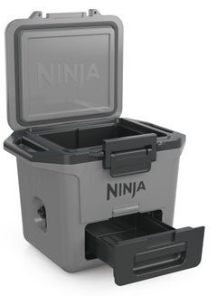 Ninja Ninja FrostVault Hard Cooler 28L, Premium Heavy-Duty Insulated Cool Box, FB131UKGY Grey 28Liters  - Image 4