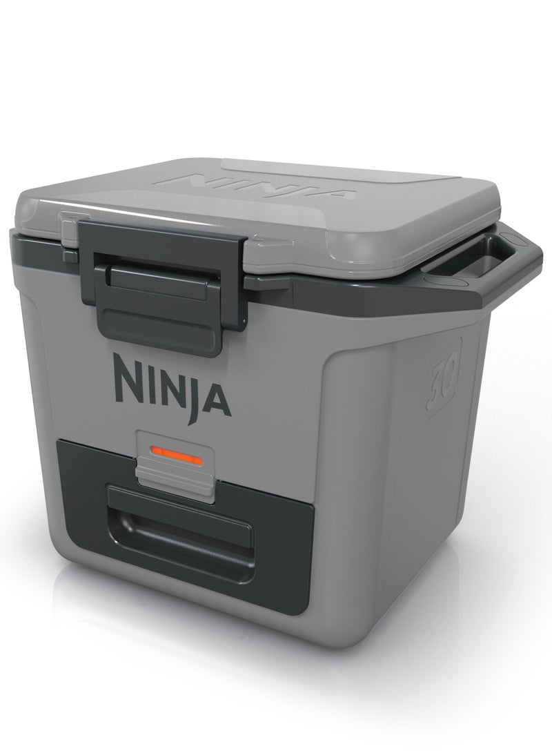 Ninja FrostVault Hard Cooler 28L, Premium Heavy-Duty Insulated Cool Box, FB131UKGY Grey 28Liters - pnsku/N70132003V/45/_/1732872647/185a0ea4-e40e-4d00-9f0f-f9d0dbc2cc9e