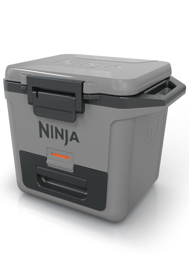 نينجا Ninja FrostVault Hard Cooler 28L, Premium Heavy-Duty Insulated Cool Box, FB131UKGY Grey 28Liters  - Image 2