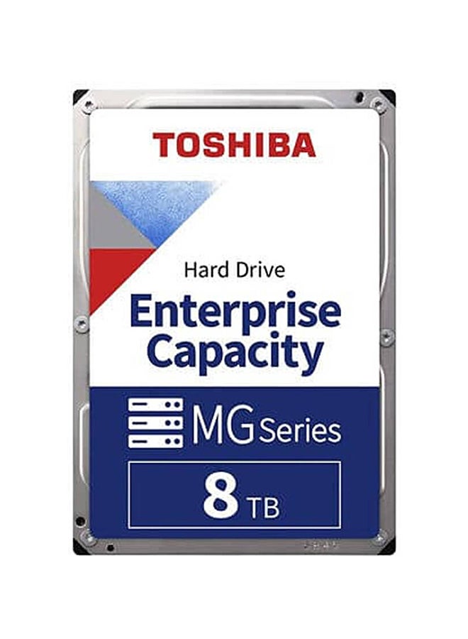 Toshiba - 8TB MG08-D Series Enterprise Capacity 7200 rpm SATA III 3.5" Internal HDD, 3.5"/26.1mm Form Factor, 7200 rpm Speed, Up to 262 MB/s Transfer Speed, 256MB Cache, 2.5M Hours MTBF | MG08ADA800E 8 TB - Image 1