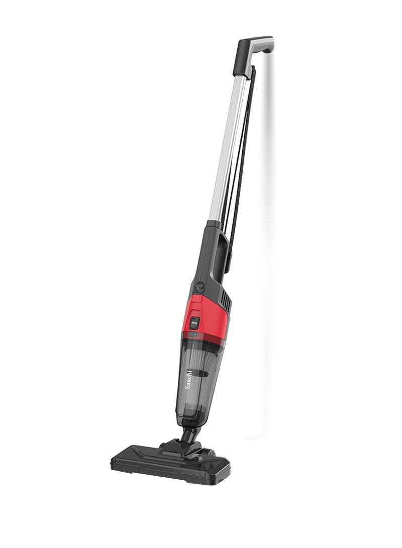 ساتشي 2-in-1 Stick & Handheld Vacuum Cleaner with HEPA Filter, Rotating Brush, 0.6L Dust Tank, and Accessories NL-VC-1109-BK Black  - Image 1
