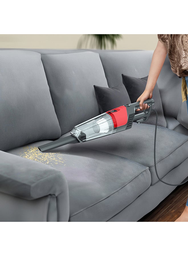 ساتشي 2-in-1 Stick & Handheld Vacuum Cleaner with HEPA Filter, Rotating Brush, 0.6L Dust Tank, and Accessories NL-VC-1109-BK Black  - Image 2