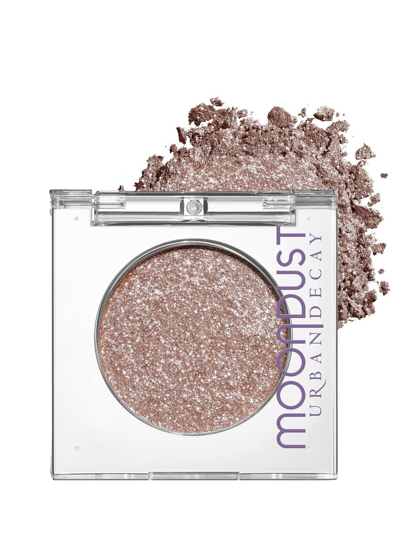 Urban Decay 24/7 Moondust Glitter Eyeshadow Single, Buildable Sparkly Eye Glitter, Long-lasting Shimmer Finish, Reflective Iridescent Eye Shadow Topper, Wet Look Effect, Vegan, Cruelty-free - 0.06 oz Space Cowboy (Champagne Gold Silver Sparkle)  - Image 1