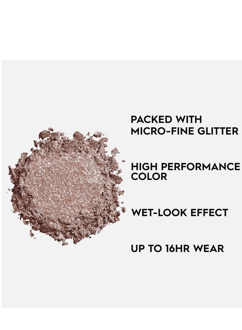 Urban Decay 24/7 Moondust Glitter Eyeshadow Single, Buildable Sparkly Eye Glitter, Long-lasting Shimmer Finish, Reflective Iridescent Eye Shadow Topper, Wet Look Effect, Vegan, Cruelty-free - 0.06 oz Space Cowboy (Champagne Gold Silver Sparkle)  - Image 2
