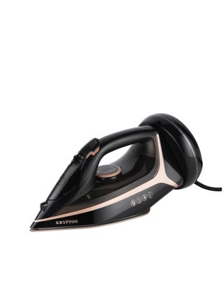 Ceramic Steam Iron | Cord and Cordless Use, Dry Steam Ironing Box with Ceramic Soleplate | Compact and Handy Design with Multiple Functions |300 ml Water Tank | Suitable for All Kinds of Fabric, 2200 W Power | 2 Years Warranty 300 ml 2200 W KNSI6557 Black - pnsku/N70132095V/45/_/1732934790/5f90d774-aeae-4076-8bc4-10da27ba0e2c