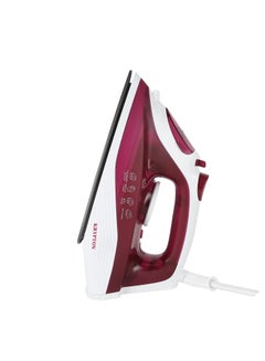 كريبتون Steam Iron | Dry Steam Ironing Box with Nonstick Soleplate | Compact and Handy Design with Multiple Functions | 210 ml Water Tank, Suitable for All Kinds of Fabric, 1700 W Power | 2 Years Warranty 210 ml 1700 W KNSI6015 White/Magenta  - Image 1