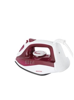 كريبتون Steam Iron | Dry Steam Ironing Box with Nonstick Soleplate | Compact and Handy Design with Multiple Functions | 210 ml Water Tank, Suitable for All Kinds of Fabric, 1700 W Power | 2 Years Warranty 210 ml 1700 W KNSI6015 White/Magenta  - Image 4