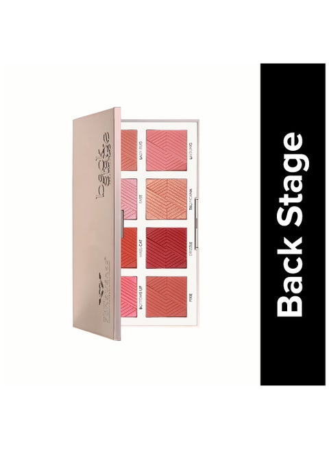 Backstage Essential 8 Color Blush Palette Multicolor