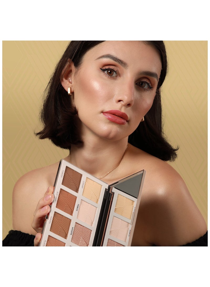 FOREVER52 - Backstage Essential Highlighter And Contour Powder Palette Multicolor - Image 1