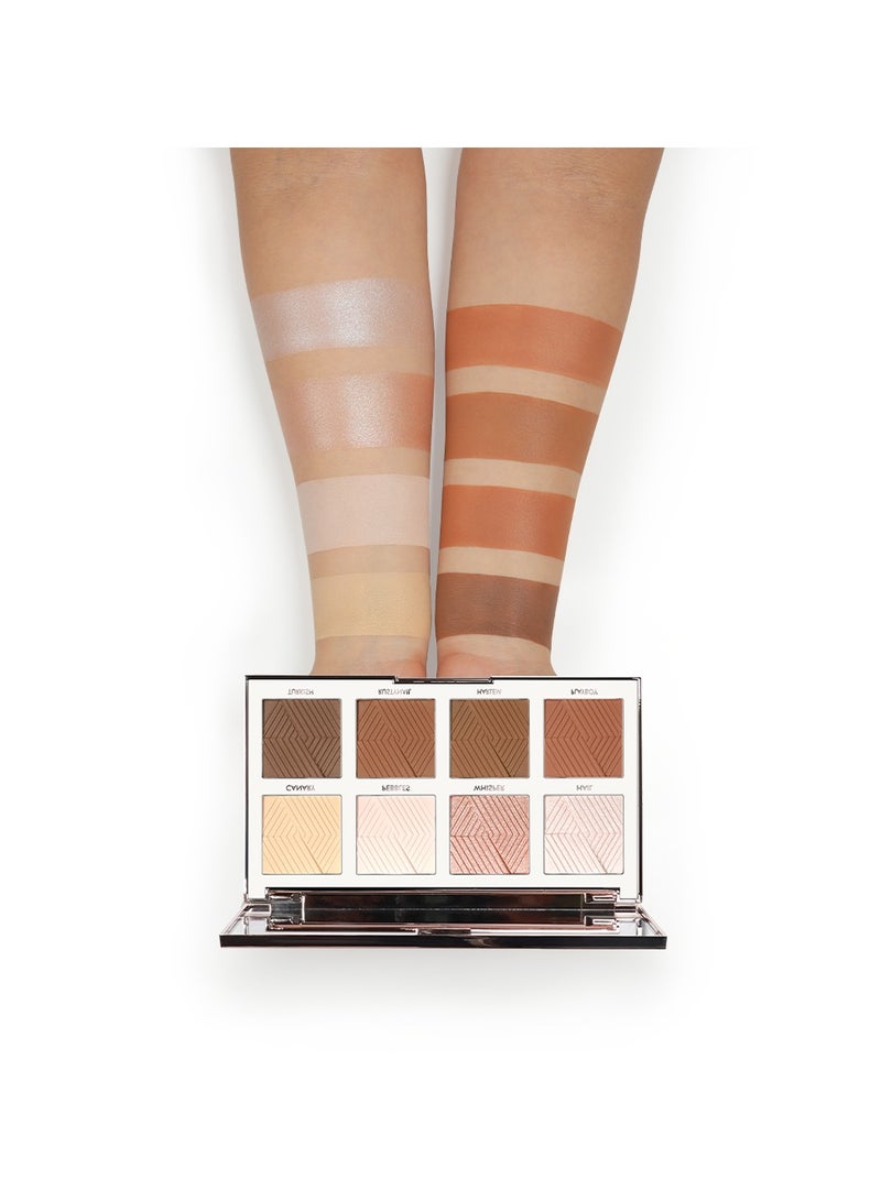 FOREVER52 - Backstage Essential Highlighter And Contour Powder Palette Multicolor - Image 1
