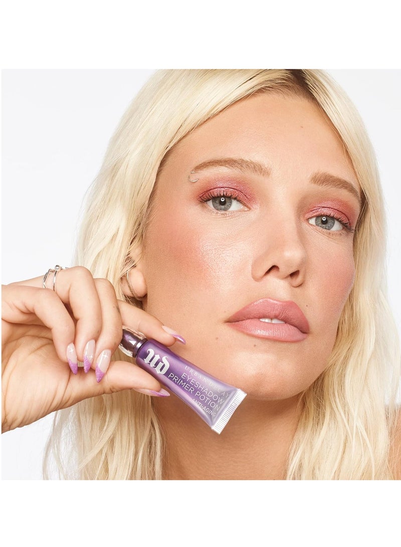 Urban Decay - Anti-Aging Eyeshadow Primer Potion, Nude Eye Primer, Improves Look of Fine Lines & Texture, Smooths & Preps Eyelid Base for Vibrant Color, Crease-free Eye Makeup Looks, Vegan Eyeshadow Primer - Image 1