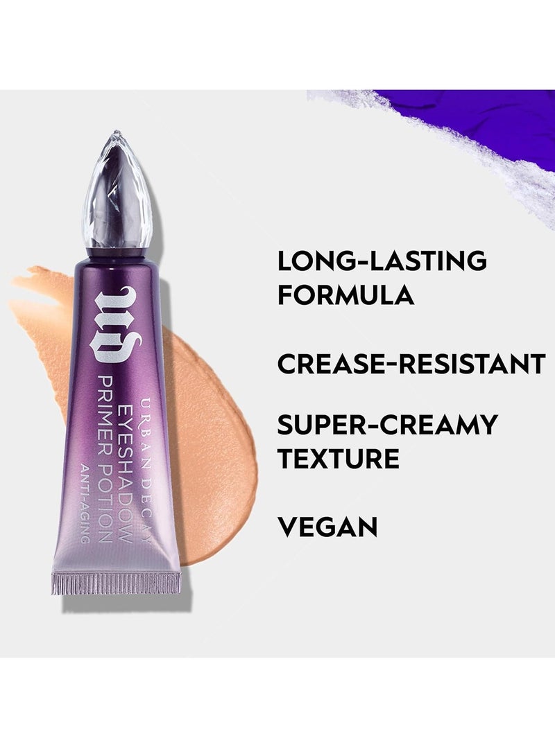 Urban Decay - Anti-Aging Eyeshadow Primer Potion, Nude Eye Primer, Improves Look of Fine Lines & Texture, Smooths & Preps Eyelid Base for Vibrant Color, Crease-free Eye Makeup Looks, Vegan Eyeshadow Primer - Image 1