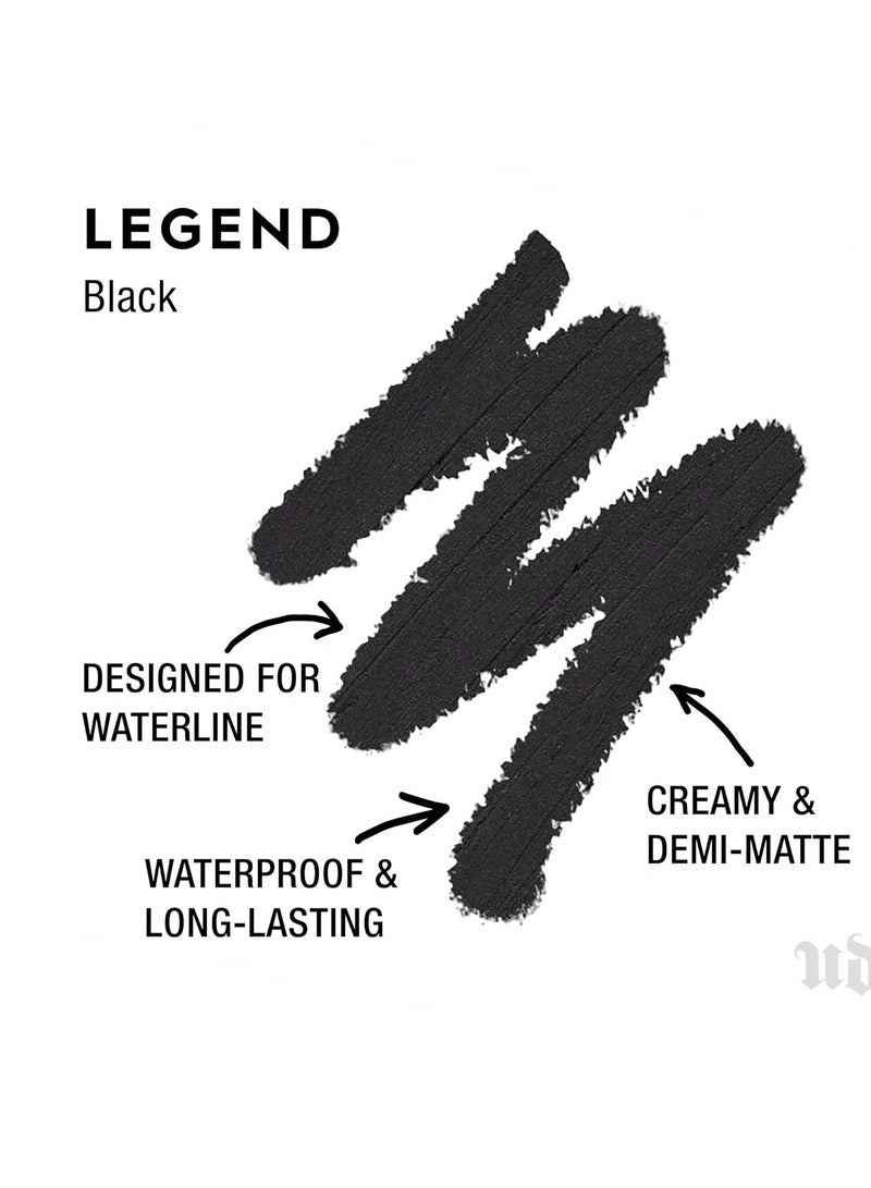 Urban Decay 24/7 Waterline Eye Pencil, Waterproof Eyeliner for Tightlining, Smudge-proof, Creamy Demi-Matte Black Liner, Smoky Eye Makeup, Mineral Oil-free, Paraben-free, Cruelty-free - 0.04 oz Black  - Image 2