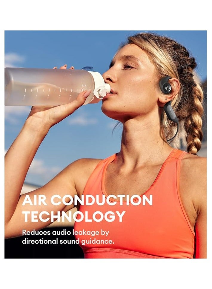 EDIFIER Comfo Run Open-Ear Wireless Air Conduction Sports Headphones, Bluetooth 5.3, Built-in Mic, 17 Hrs Playtime, Fast Charging, IP55 Sweat Resistant for Workouts Running Cycling Black - Image 3