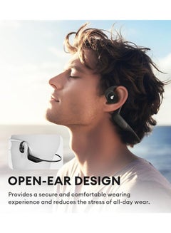 EDIFIER Comfo Run Open-Ear Wireless Air Conduction Sports Headphones, Bluetooth 5.3, Built-in Mic, 17 Hrs Playtime, Fast Charging, IP55 Sweat Resistant for Workouts Running Cycling Black  - Image 2
