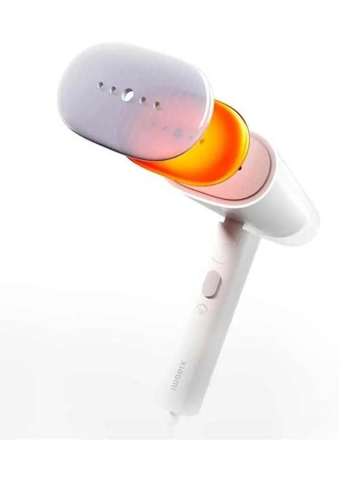 شاومي - Handheld Garment Steamer 160ml 1300W – Fast Heating, Portable, Multi-Position Use, Safe for All Fabrics, Overheat Protection, Integrated Brush, Ideal for Home & Travel – White (BHR8271UK) 160 ml 1300 W BHR8271UK White - Image 1