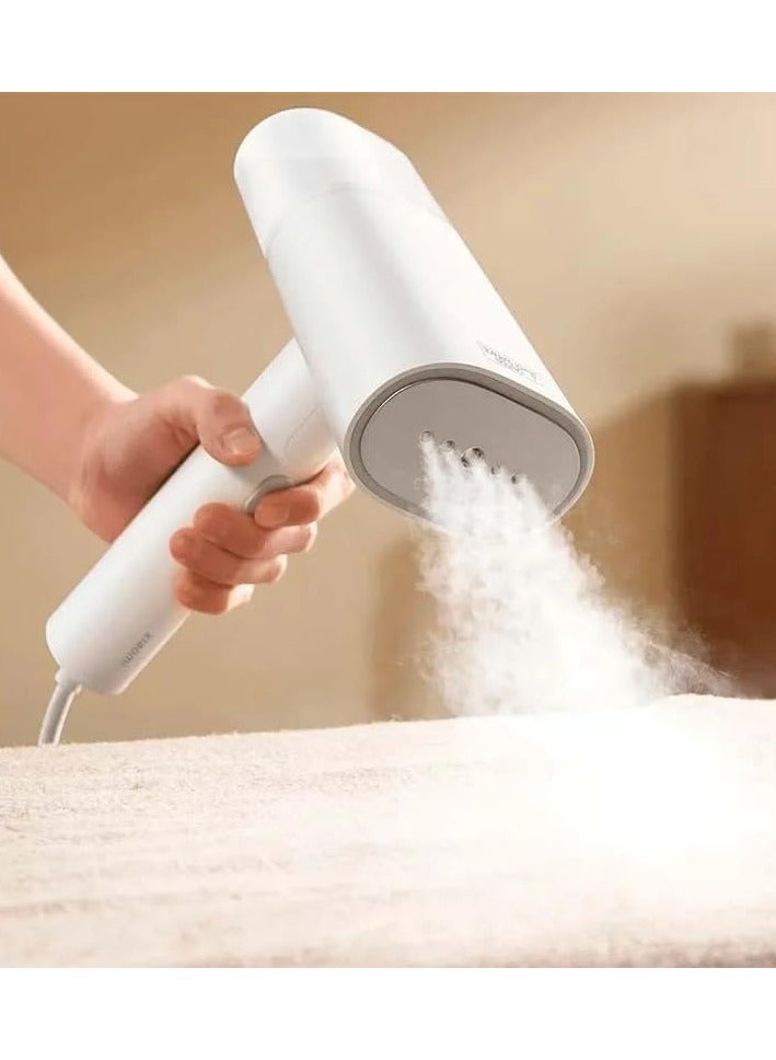 شاومي - Handheld Garment Steamer 160ml 1300W – Fast Heating, Portable, Multi-Position Use, Safe for All Fabrics, Overheat Protection, Integrated Brush, Ideal for Home & Travel – White (BHR8271UK) 160 ml 1300 W BHR8271UK White - Image 1