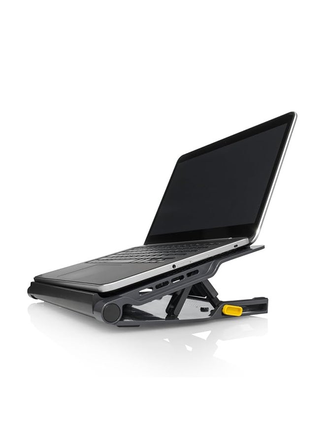 Targus 17" Dual Fan Laptop Chill Mat Plus, Ergonomic Cooling Pad, Heat Protection, 4-Port USB Hub Laptop Fan, (AWE81EU) Black/Grey  - Image 1