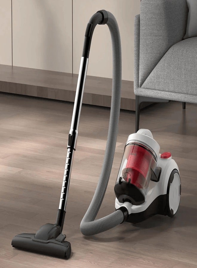 Deerma DEM - Horizontal Vacuum Cleaner, 5M Suction Pipe, 1800W Operating Capacity, 21000 Pa Suction Power, HEPA Filter, 2.5 Liters Dust Box, 82 dB Low Noise Operation and Three Brush Head 1800 W TJ310W White  - Image 2