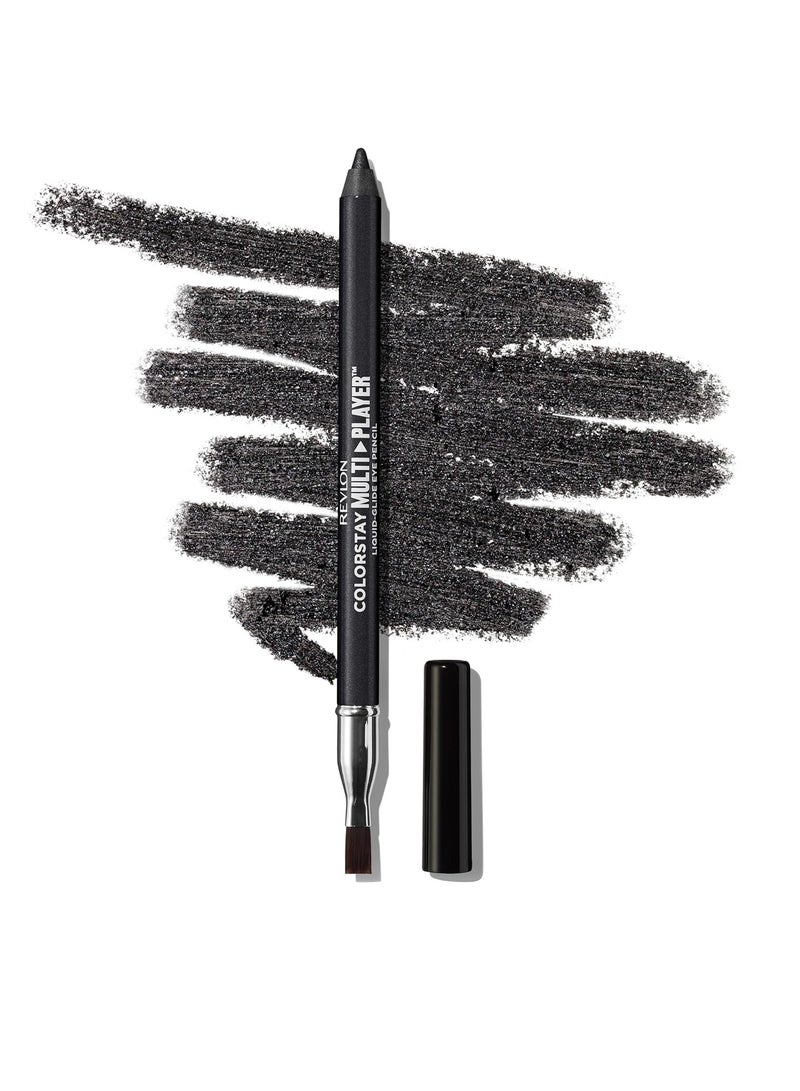 ريفلون ColorStay Multiplayer Liquid-Glide Eyeliner Pencil, Makeup Stocking Stuffers for Women, Waterproof, Smudgeproof, 401, 0.03 oz Checkmate - Image 1