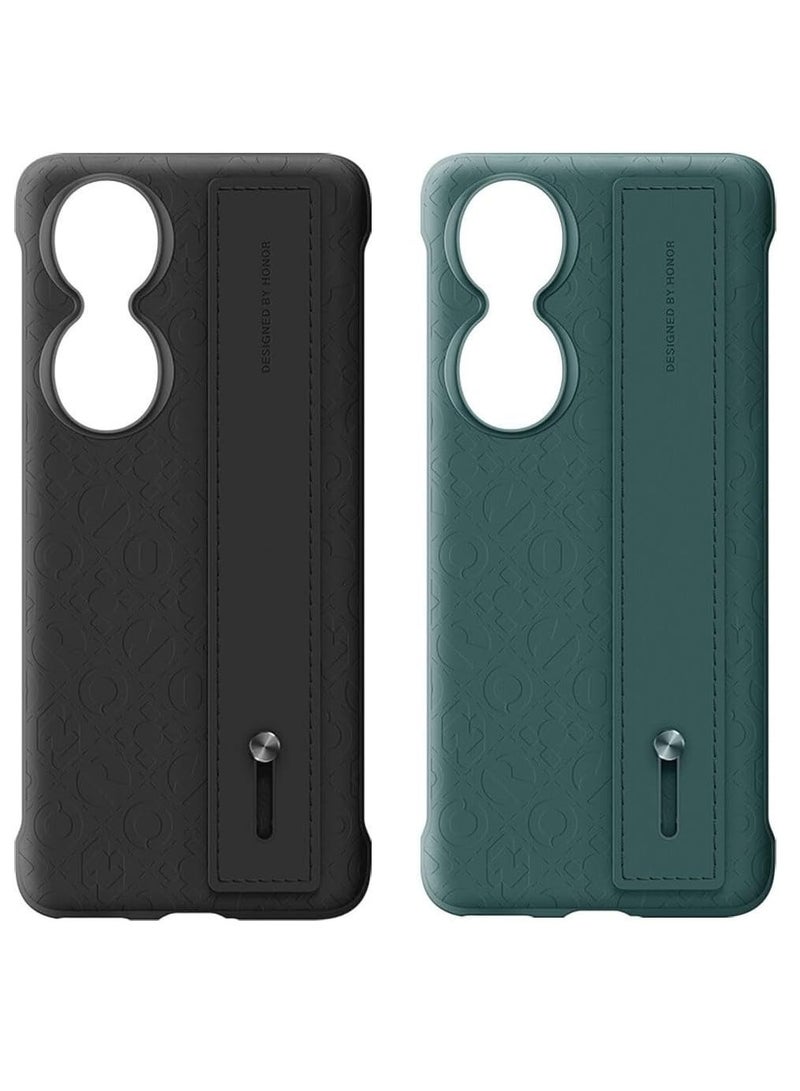 Honor 90 PU-HandStrap Protective Case Green  - Image 4