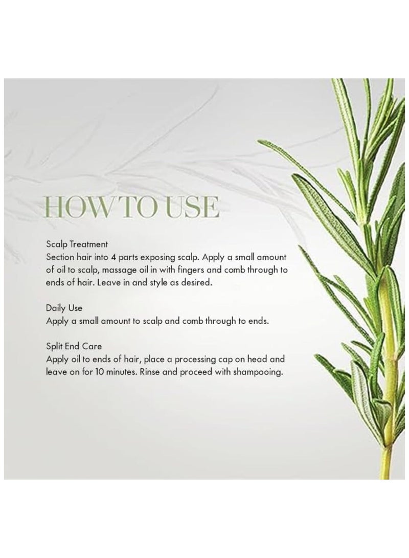 MIELLE Organics MIELLE - ROSEMARY MINT, SCALP & HAIR OIL, INFUSED W/BIOTIN & ENCOURGES GROWTH, FOR DAILY USE, SCALP TREATMENT, SPLIT END CARE & SCALP & STRENGTHENING OIL - Image 5