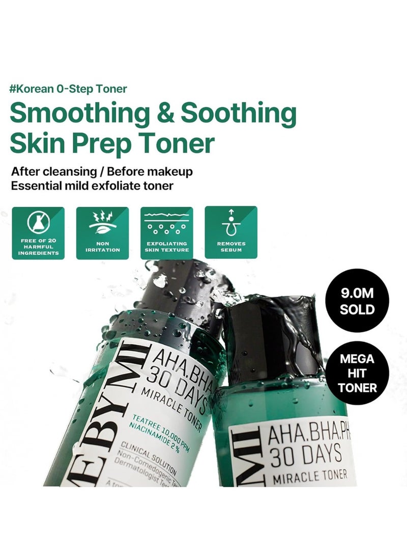 Some by Mi SOME BY MI AHA BHA PHA 30 Days Miracle Toner - 5.07Oz, 150ml - Mild Exfoliating Skin Prep Korean Toner for All Skin Types - Daily Blackhead Removing Pore Minimizer for Face Texture - Korean Skin Care 150ml  - Image 3