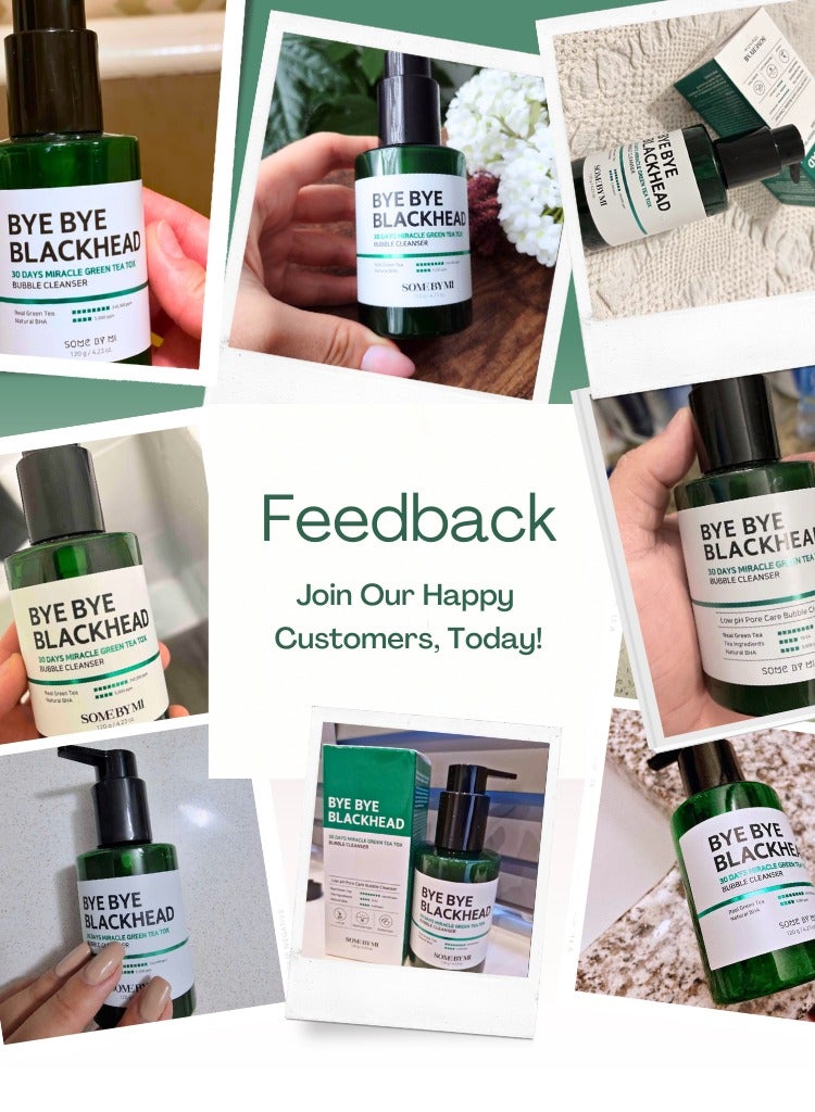 Some by Mi SOME BY MI Bye Bye Blackhead 30 Days Miracle Green Tea Tox Bubble Cleanser - 4.23 Oz, 120g - Korean Face Wash for Removing Blackhead - Daily Pore Minimizer for Face Skin Texture - Korean Skin Care 120grams  - Image 2