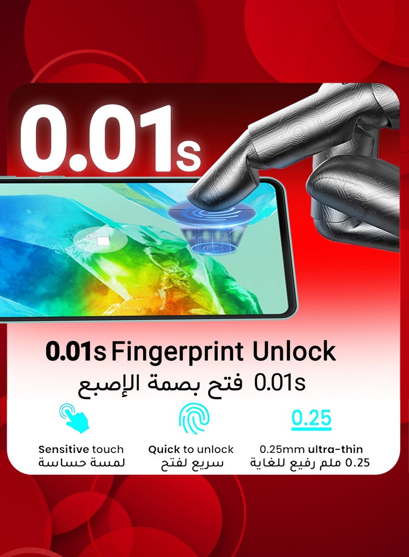 MARGOUN (for Galaxy M55S ) 3Pack Tempered Glass Screen Protector Anti-Scratch Case Friendly HD Protective Film Clear - Image 5