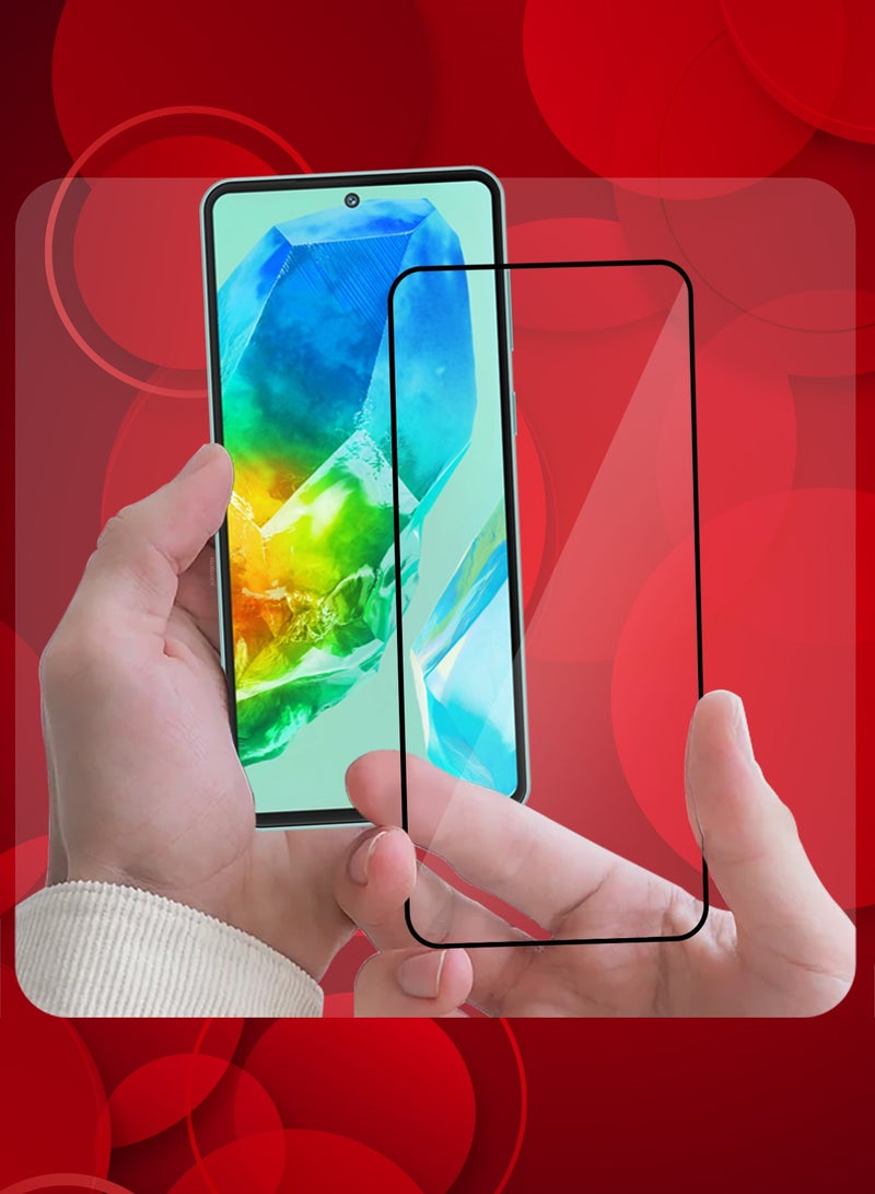 MARGOUN (for Galaxy M55s ) 2Pack Tempered Glass Screen Protector Anti-Scratch Case Friendly HD Clear Protective Film Clear - Image 2