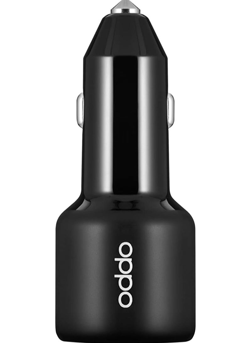 OPPO 80W SuperVooc Car Charger USB-A 80W Max +USB-C 30W Max Black  - Image 2