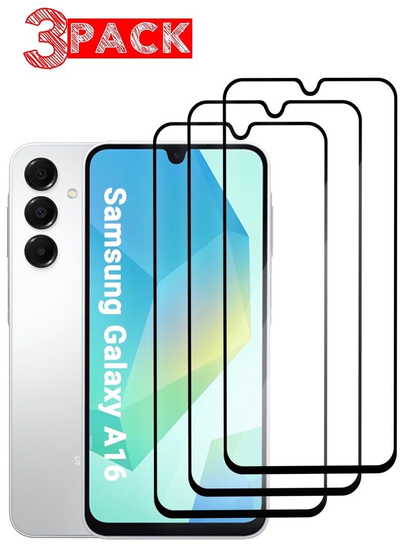 MARGOUN (for Galaxy A16 5G ) 3Pack Tempered Glass Screen Protector Anti-Scratch Case Friendly HD Clear Protective Film Clear  - Image 1