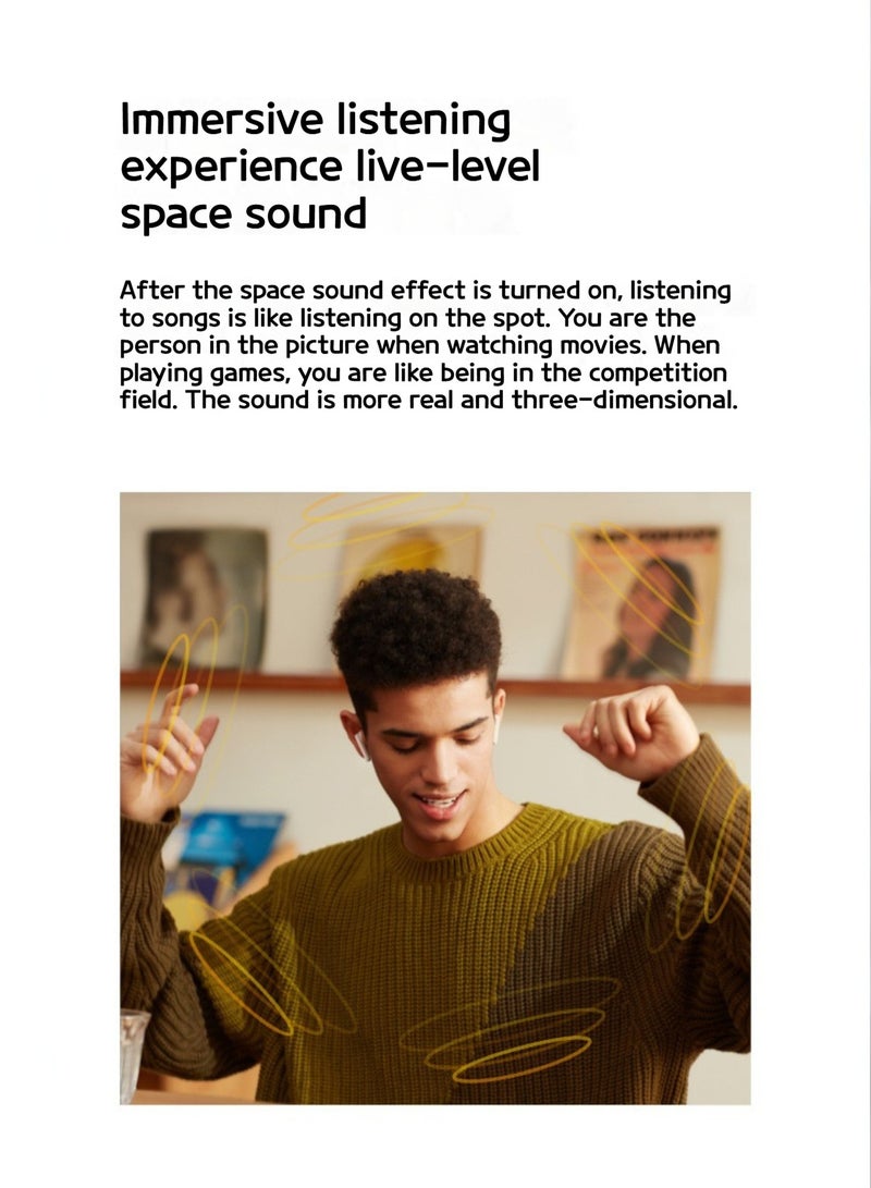 OPPO - Enco Air2 New Sound Edition - True Wireless Earbuds with AI Noise Reduction, 13.4mm Drivers, and Up to 35 Hours Battery Life White - Image 1