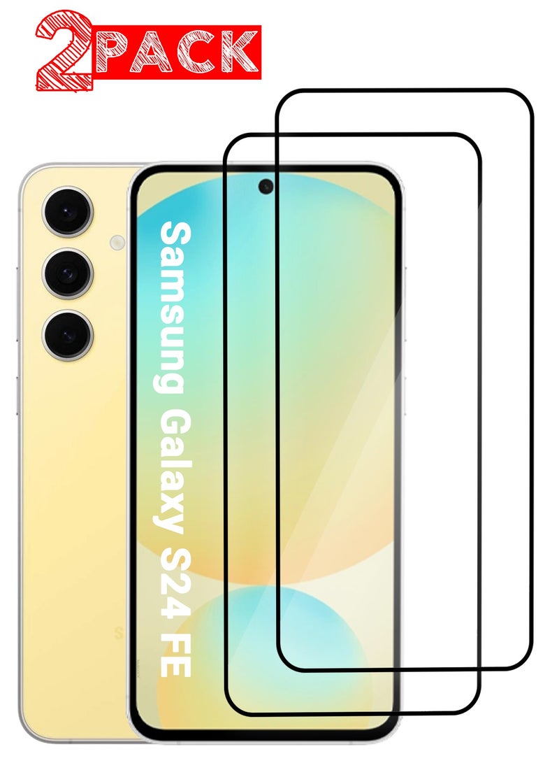 MARGOUN ( for Samsung Galaxy S24 FE ) 2Pack Tempered Glass Screen Protector Anti-Scratch HD Clear and Protective Clear - Image 1
