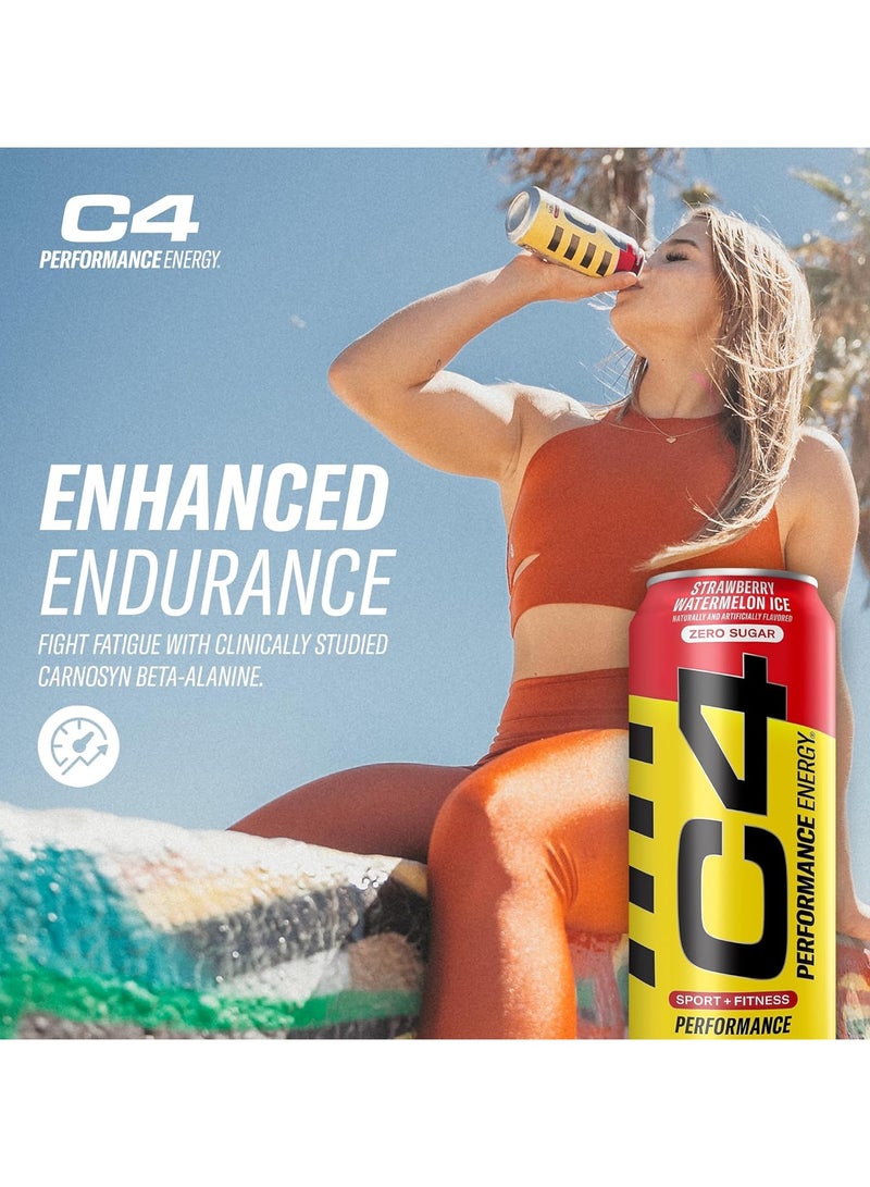 CELLUCOR C4,Energy Drink, Strawberry Watermelon Ice Flavor,473*12 - Image 4