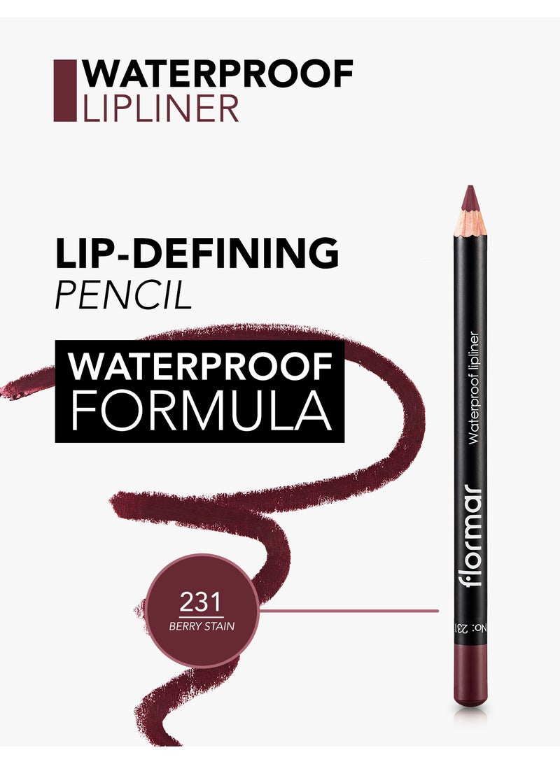 فلورمار قلم تحديد الشفاه المقاوم للماء 231 بقعة التوت - Image 5