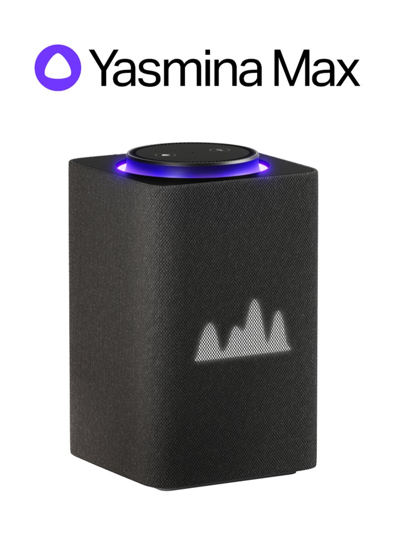 Smart Speaker with Human-Like AI Assistant | Use your voice to control smart home devices via Bluetooth or Wi-Fi, play music, Quran, and more (speaks Arabic, English) | size Max | Black - pnsku/N70132326V/45/_/1733131125/16994b6d-8da2-47af-ba0d-c5b16fd7ebef